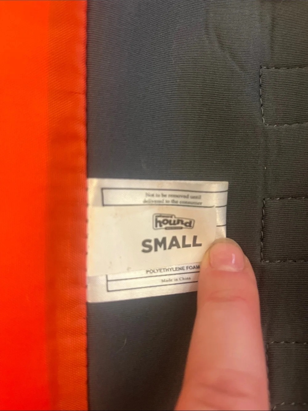 Outward Hound Orange Dog Life Jacket with Black Straps